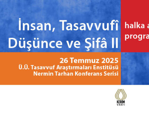 “İnsan, Tasavvufî Düşünce ve Şifâ II” Konferans Serisi